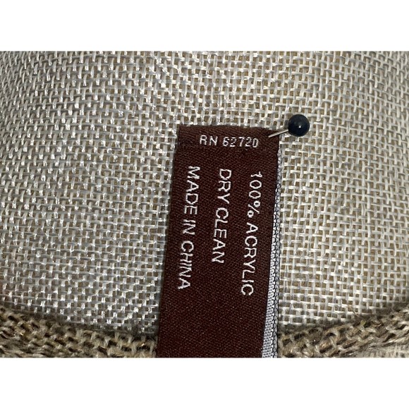 Adrienne Vittadini Reversible Herringbone fringe Shawl/Poncho One size - Picture 9 of 11